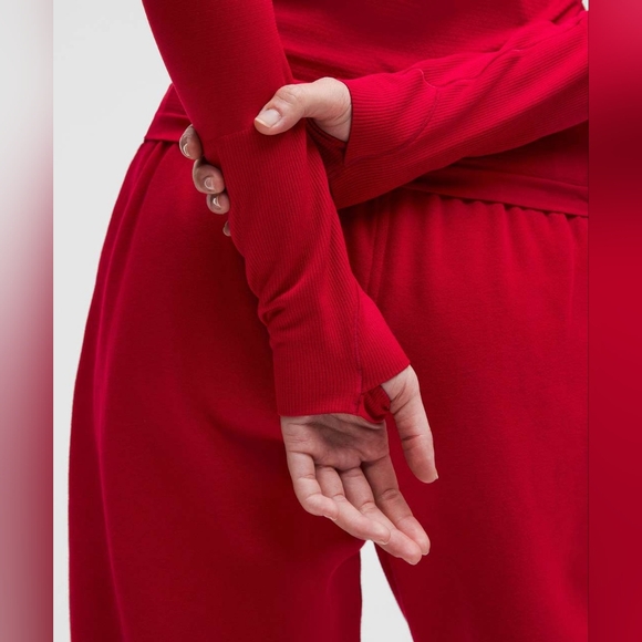 Lululemon Lunar New Year Swiftly Tech Long-Sleeve 2.0 *Waist Length Dark Red 2 - Picture 2 of 10